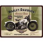 Plaque Métallique Déco Harley Davidson 30x40 cm