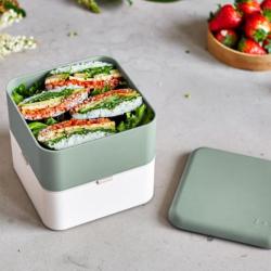 Lunch Box MB Square Natural Green Monbento