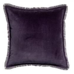 Coussin Velours Fara Raisin 45x45cm