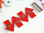 Set de 4 Mini Plaques Métalliques Flèche avec Aimant